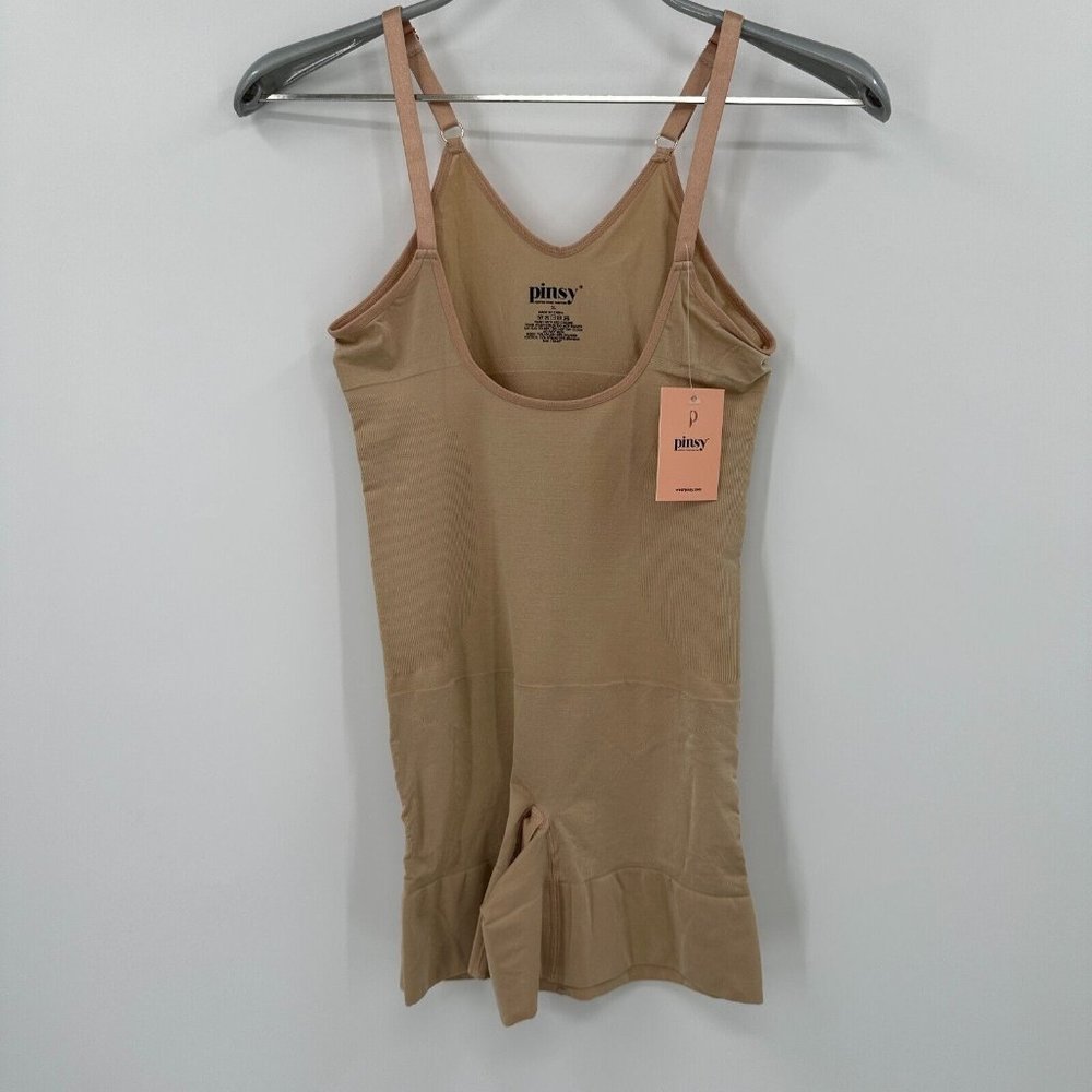 Pinsy Nude Open Bust Sculpt Seamless Shapesuit size XL Sculpting Shapewear NWT